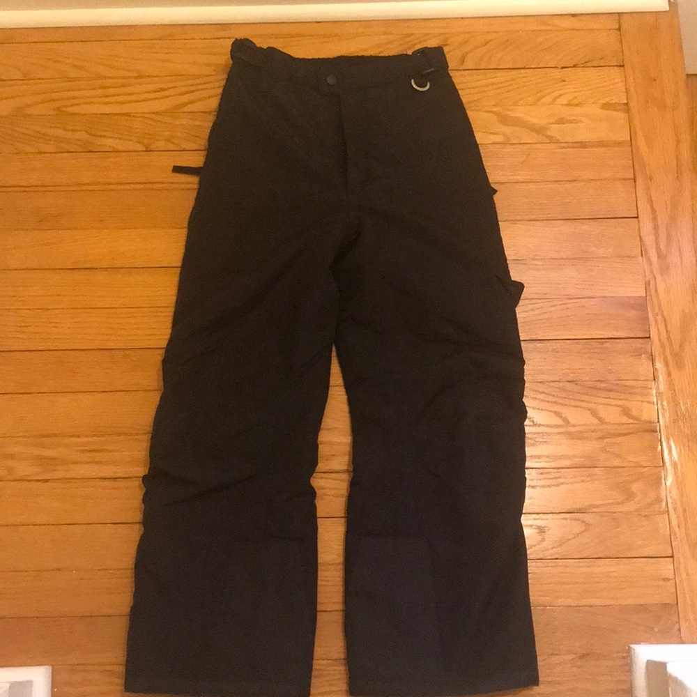 Youth Black Snow Pants